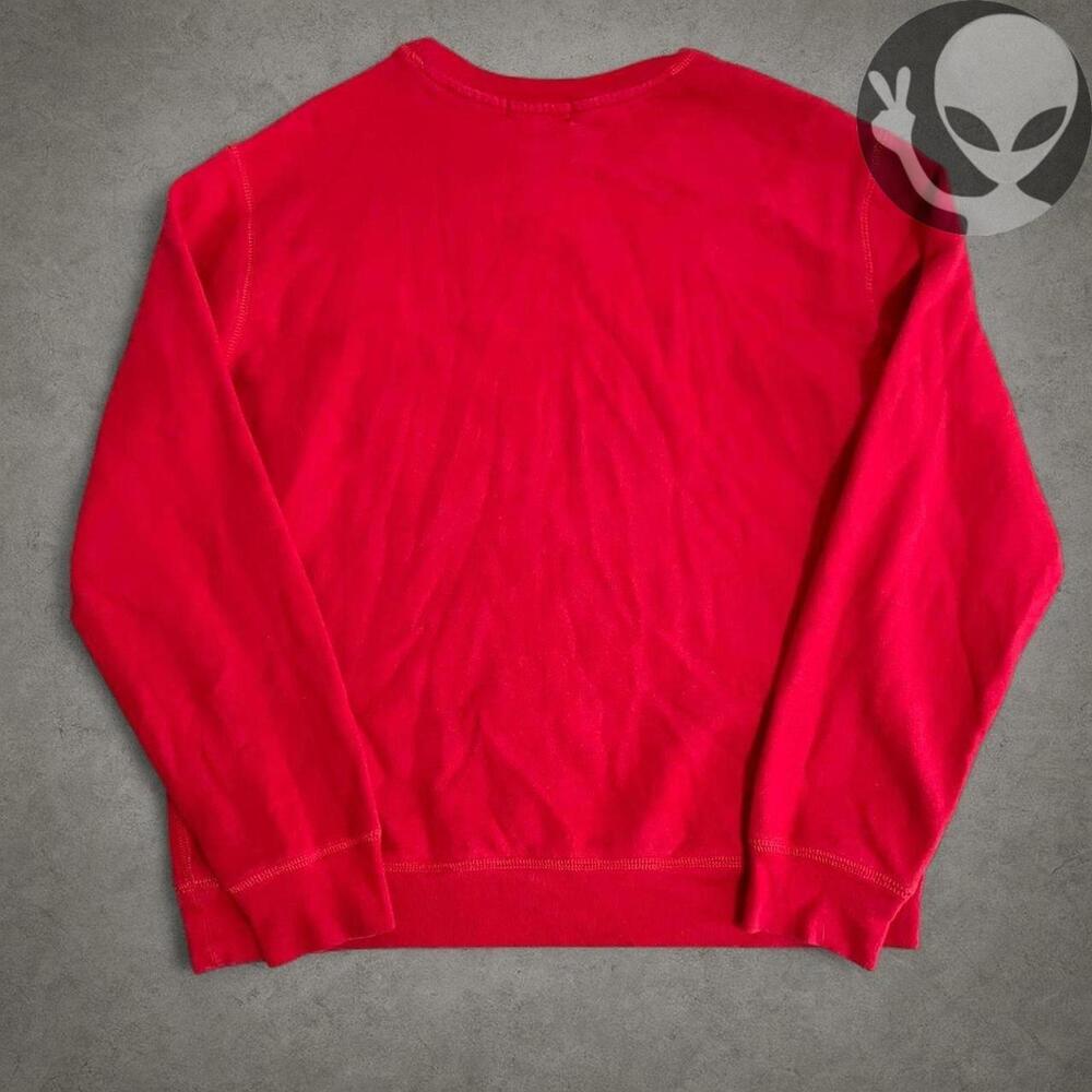 Polo Ralph Lauren Crewneck Sweater Small Red Cotton Pullover - Picture 5 of 6